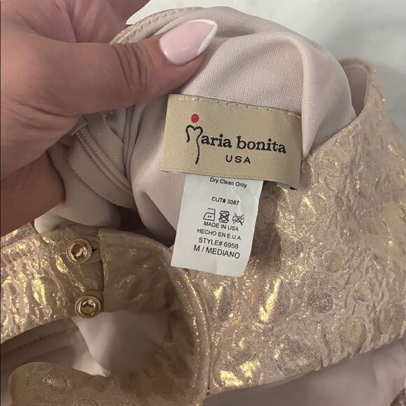 Gold maxi formal dress - Picture 2 of 2